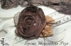 Цветок-брошь Шоколадная Роза